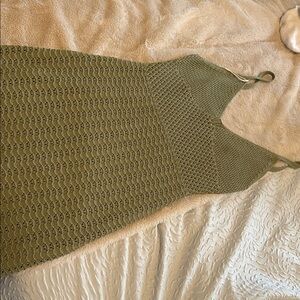 Aritzia Olive Green Knit Dress